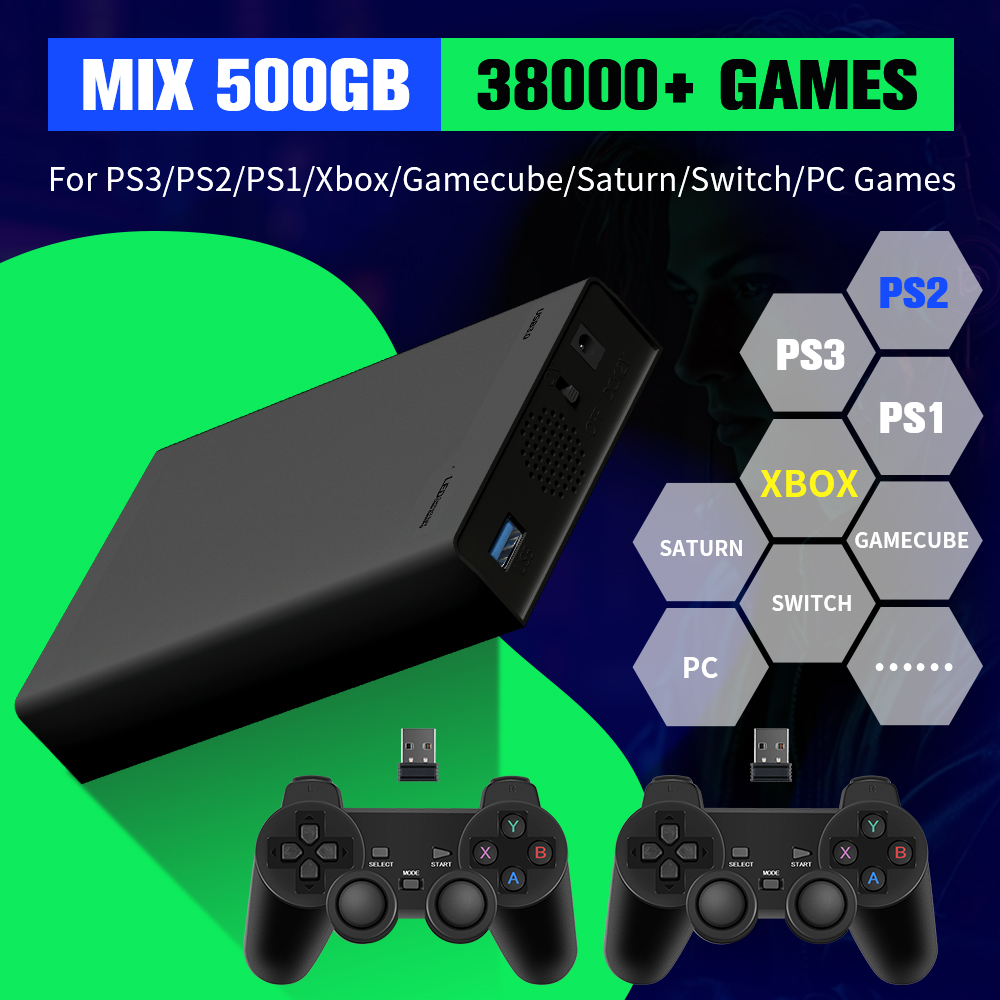 Gaming Console Chinese - 500G Game Hard Drive With 38000+Games