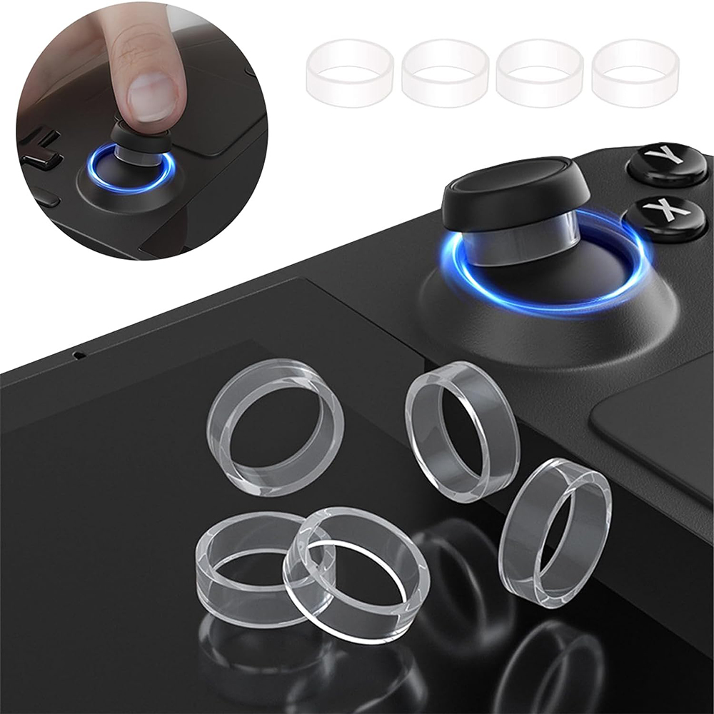 Console Gaming Steam - 8pcs Elastic Protective Joystick Rubber Ring