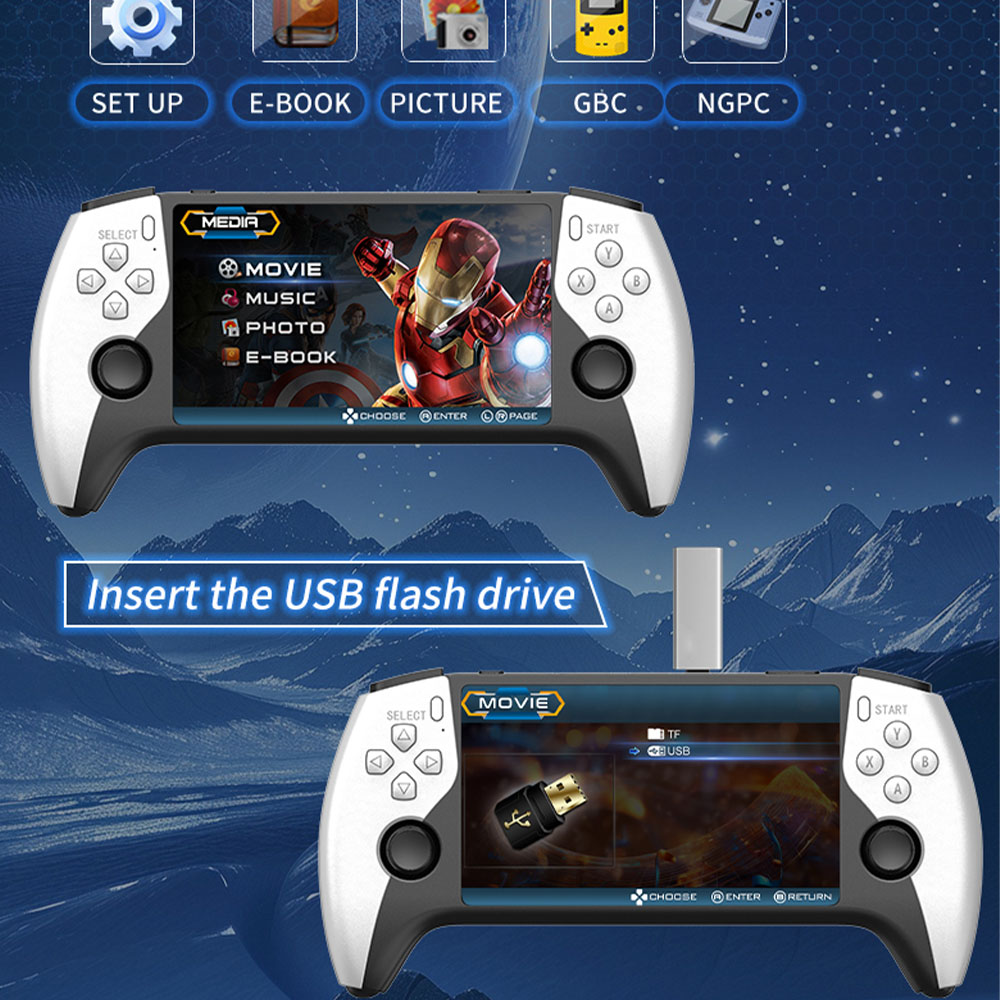 2026 New SF3500 5 Inch Handhel - Gaming Console In 2026 评论和价格