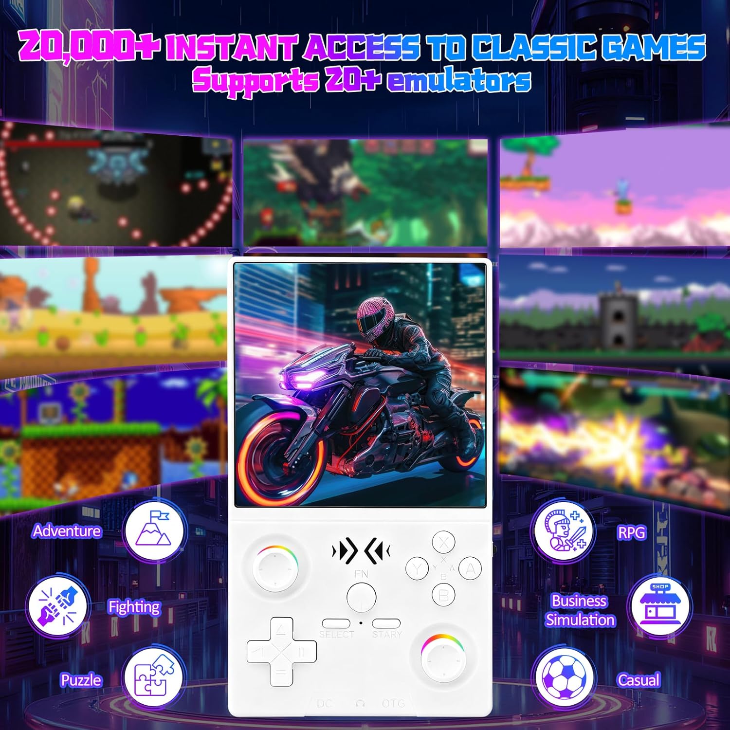FLLBW XF40V Retro Handheld Gam - Gaming Console In Chinese 评论和价格