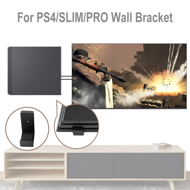 Wall Mount Holder For PS4 Cons - Gaming Console Stand 评论和价格