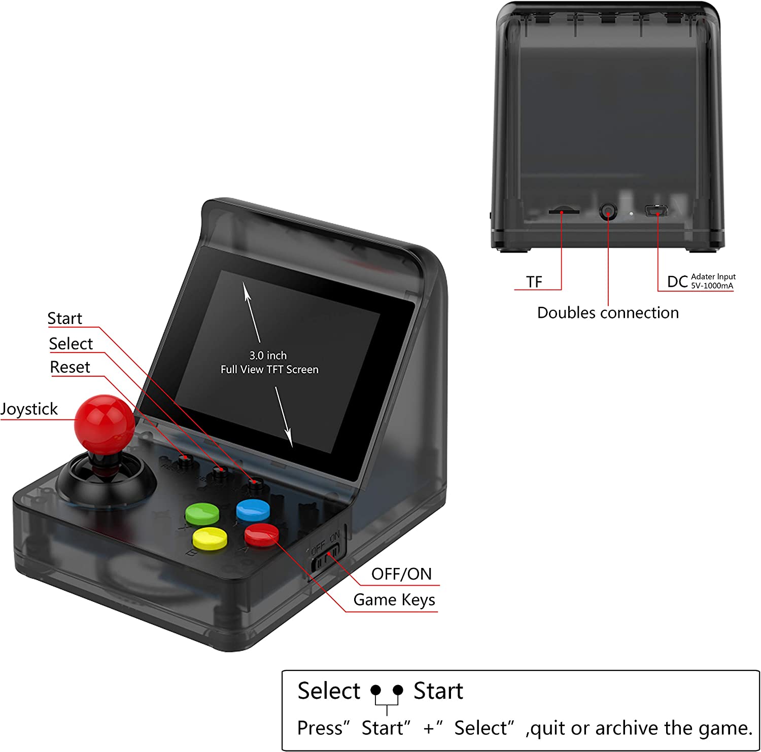 ARCADE MINI Best Popular 32 Bi - Gaming Console Under 500 评论和价格
