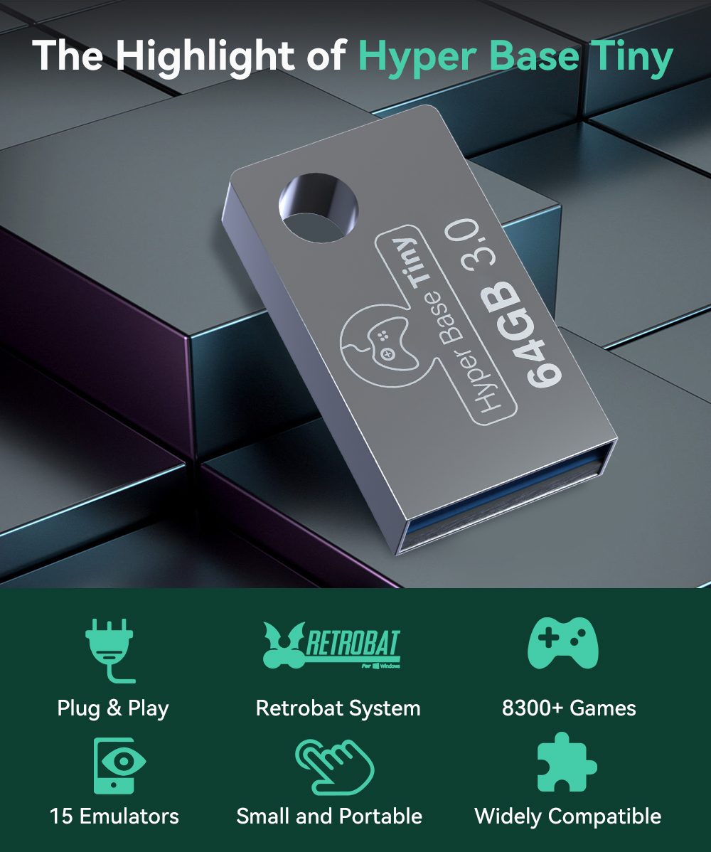 JMachen 64GB Portable USB 3.0  - Gaming Console Chinese 评论和价格