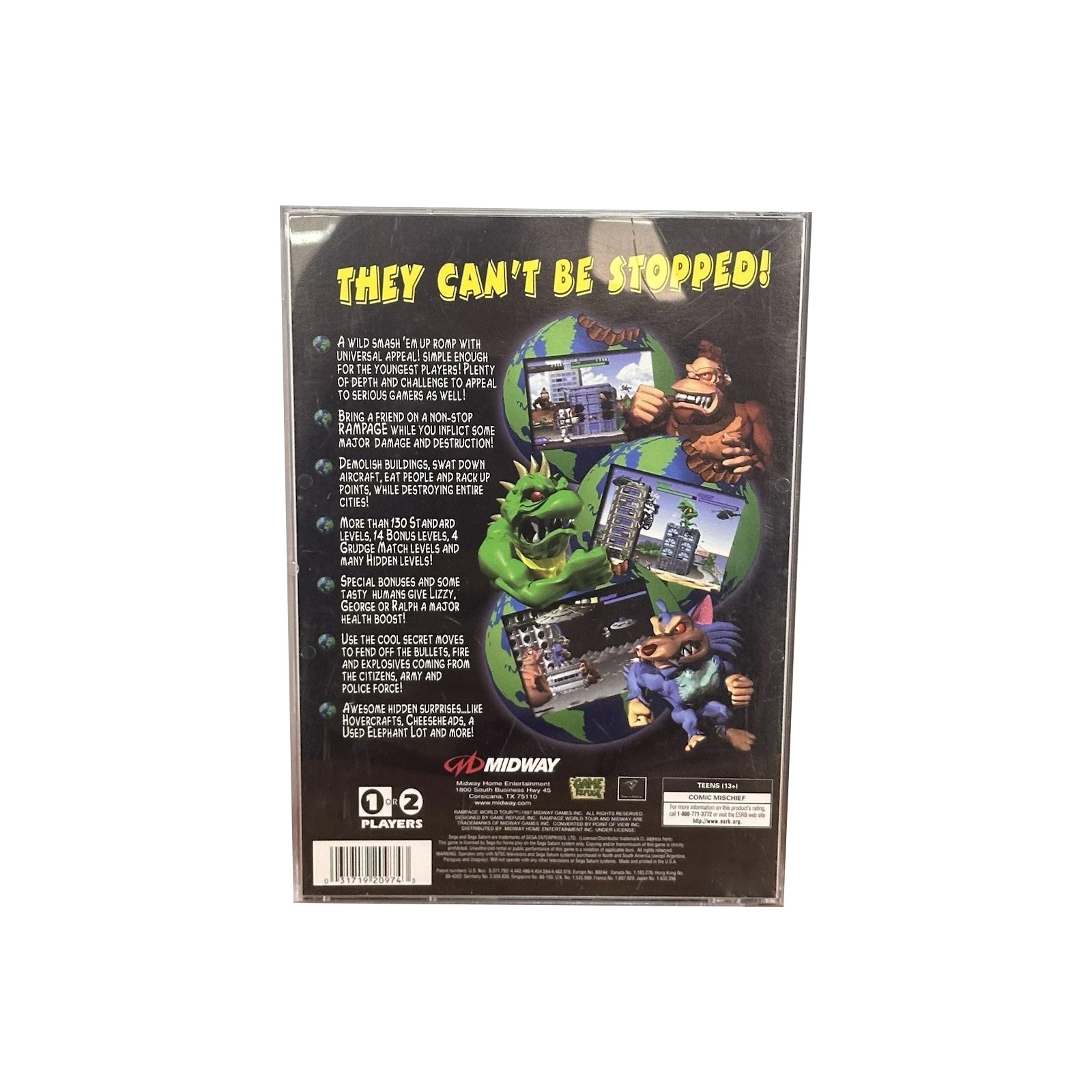 Saturn Copy Disc Game rampage  - Gaming Console Retro 评论和价格