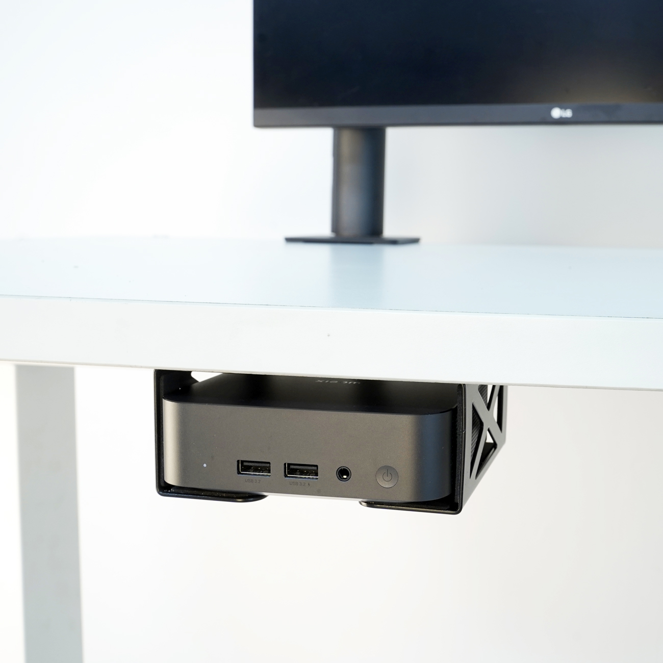 Under Desk Laptop/Mini PC Stor - Gaming Console Stand 评论和价格