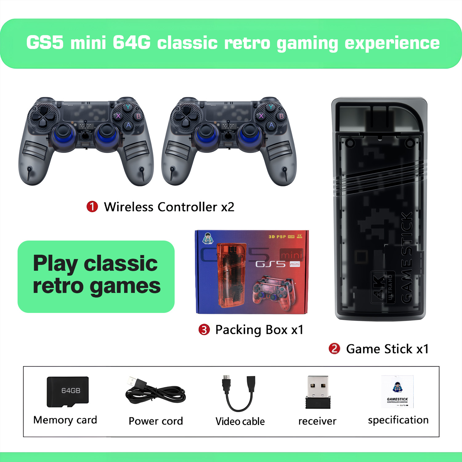 The GS5mini retro game console - Gaming Console Definition 评论和价格