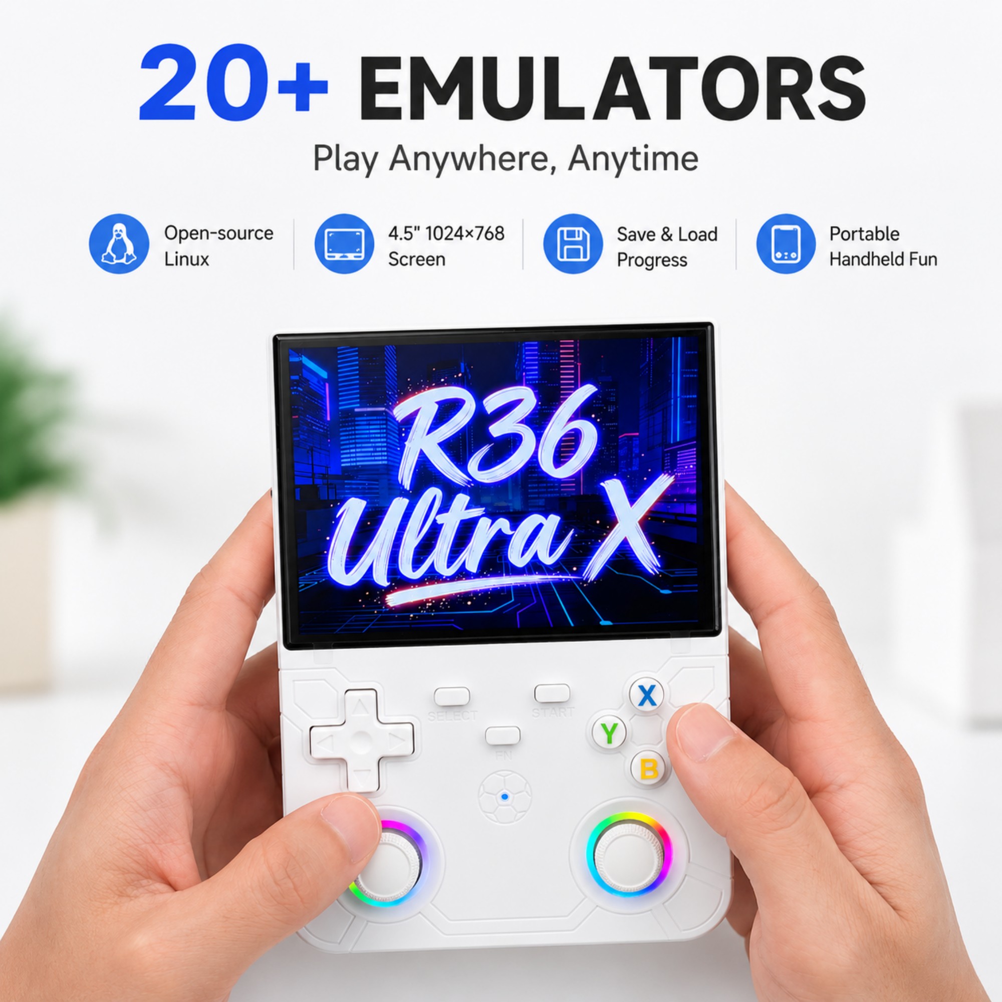 Retro Handheld Game Console R3 - Gaming Console In Chinese 评论和价格