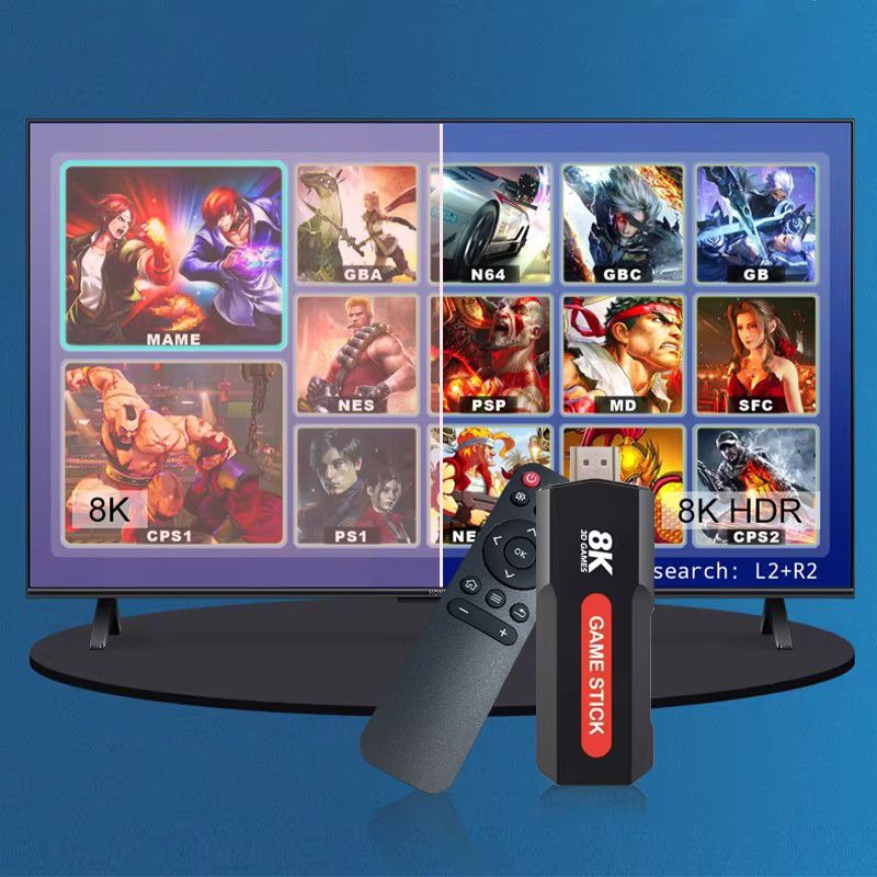 X2 Game Stick HD 4K 8K 3D Cons - Console Gaming Steam 评论和价格