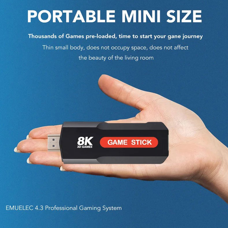 X2 Game Stick HD 4K 8K 3D Cons - Console Gaming Steam 评论和价格