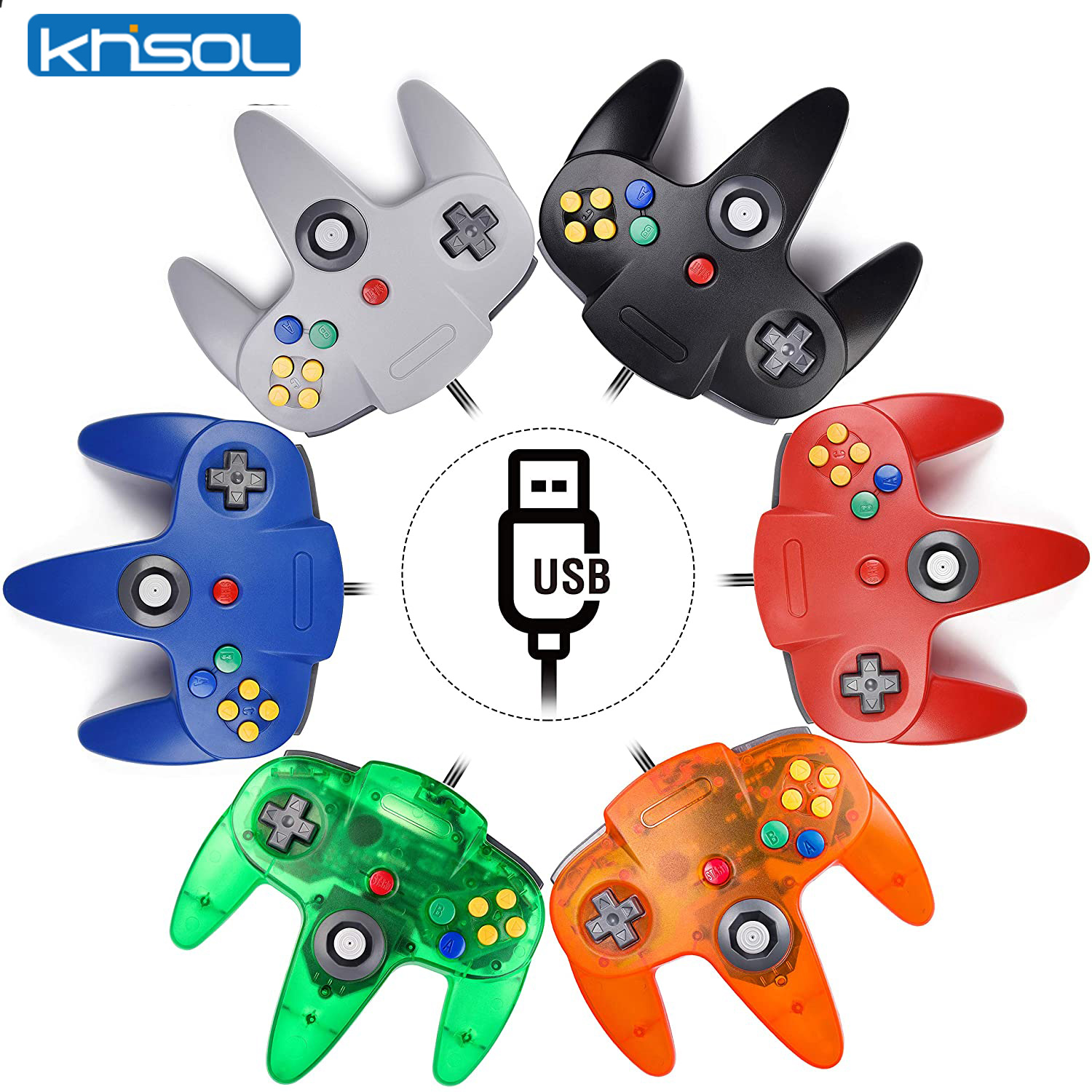 N64 Controller Classic USB Wir - Gaming Console Windows 评论和价格