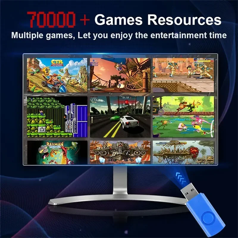 Retro Gaming Console 70000+ Ga - Gaming Console Windows 评论和价格