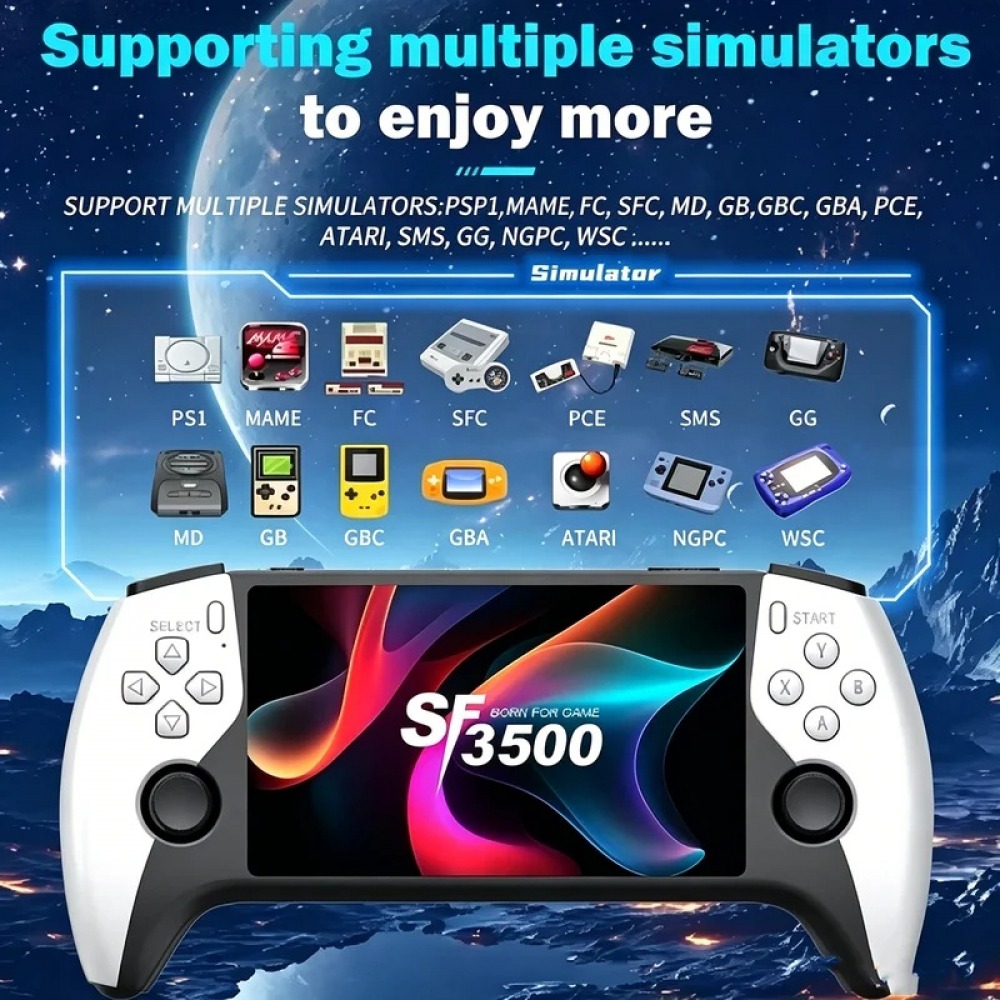 SF3500 5 inch Handheld Game Co - Gaming Console Retro 评论和价格