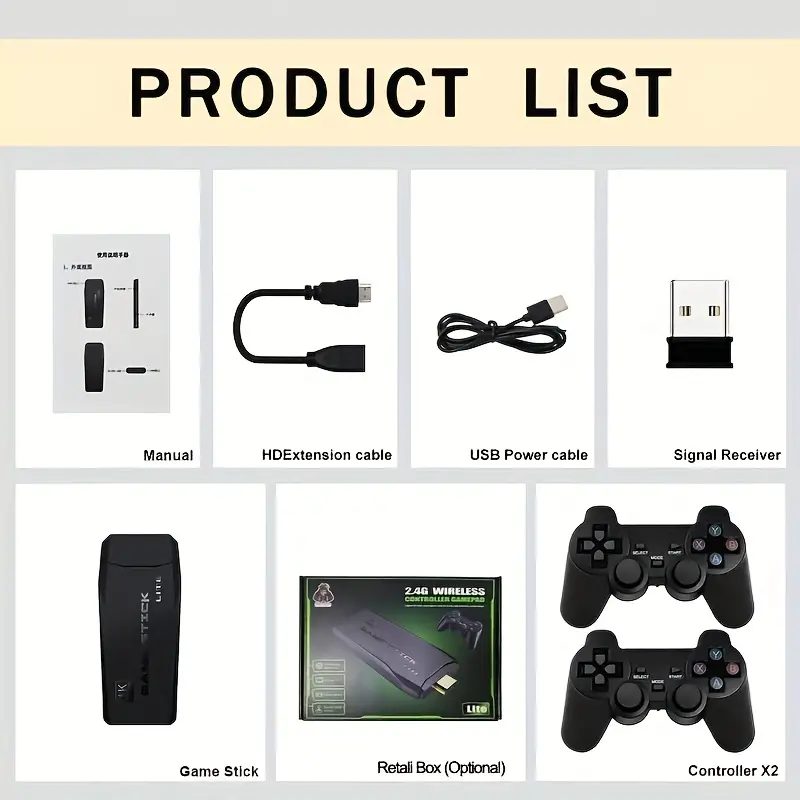 Home Video Game Controller Lit - Gaming Console Chinese 评论和价格