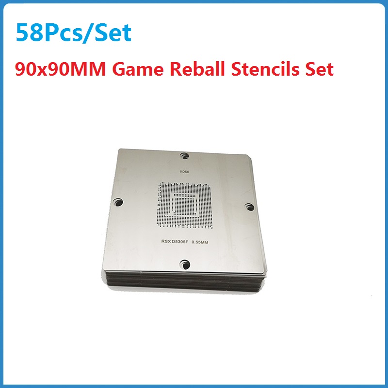 58Pcs/Set 90x90MM Game Stencil - Gaming Console Xbox 360 评论和价格